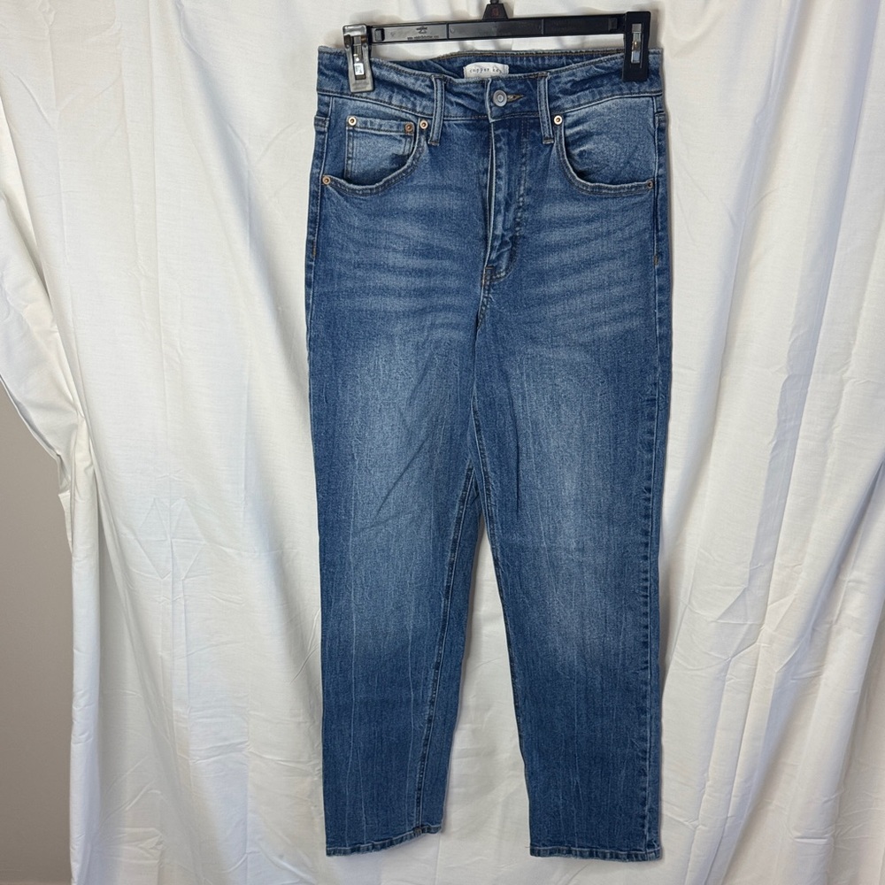 Copper Key Classic Straight Leg Jeans in Medium Blue Wash